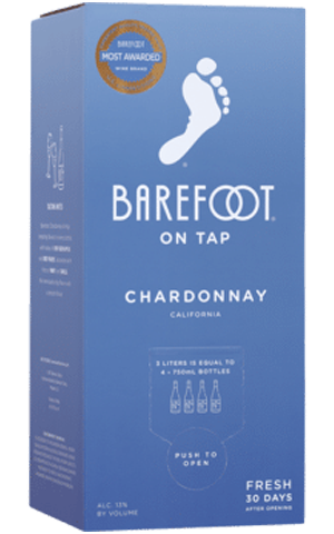 Barefoot Chardonnay 3L BoxNEW PACKAGE 